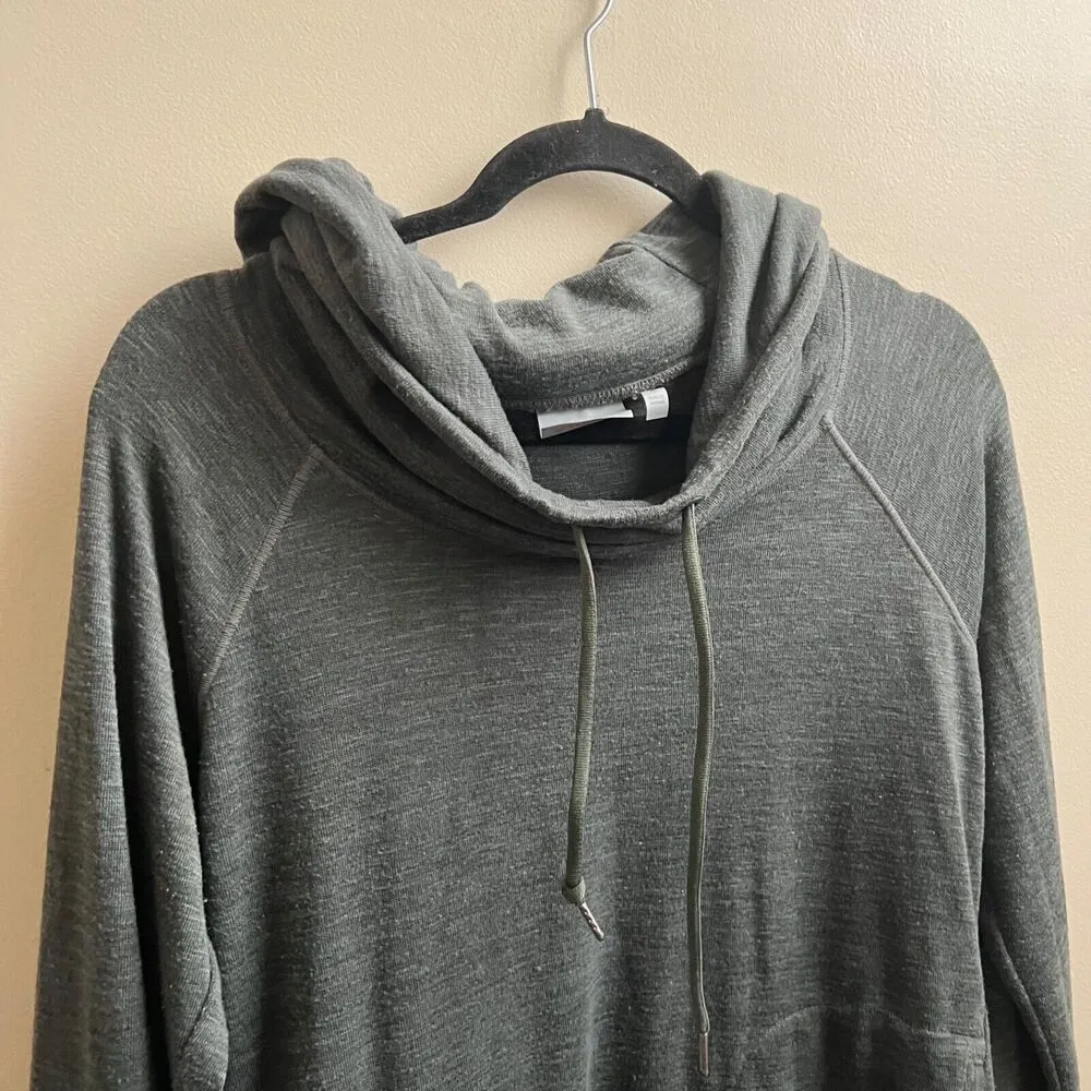 Athleta  Women Pullover Hooded Sweatshirt Size Small Olive Green - Image 4