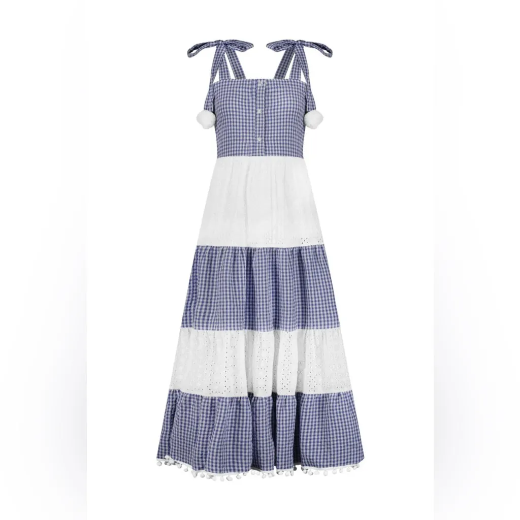 The Shirt Madeline Dress Blue Size M - Image 3