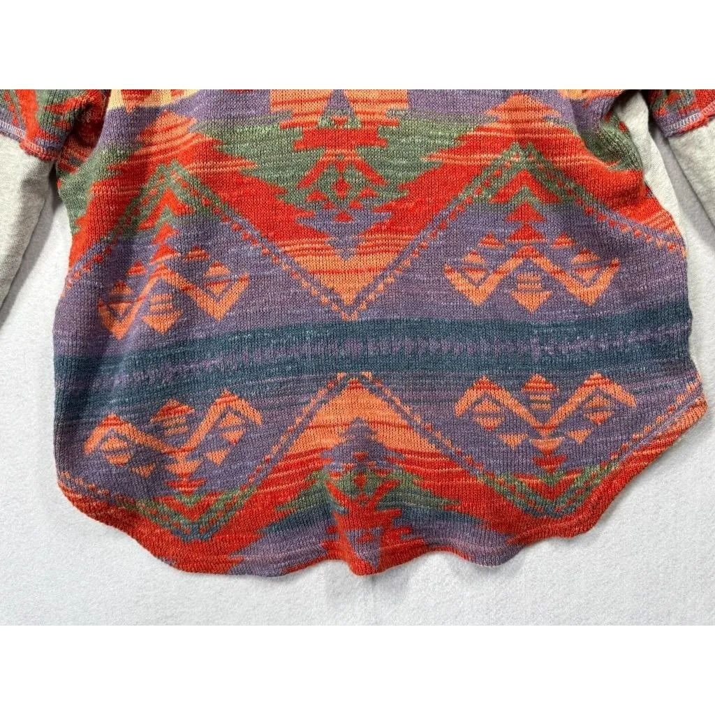 Ralph Lauren Denim & Supply Sweater Aztec Southwestern Knit Fringe Women's XL - Image 4
