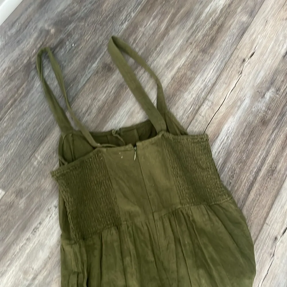 Madewell  Button Down Linen Blend Jumpsuit size 4 - Image 6