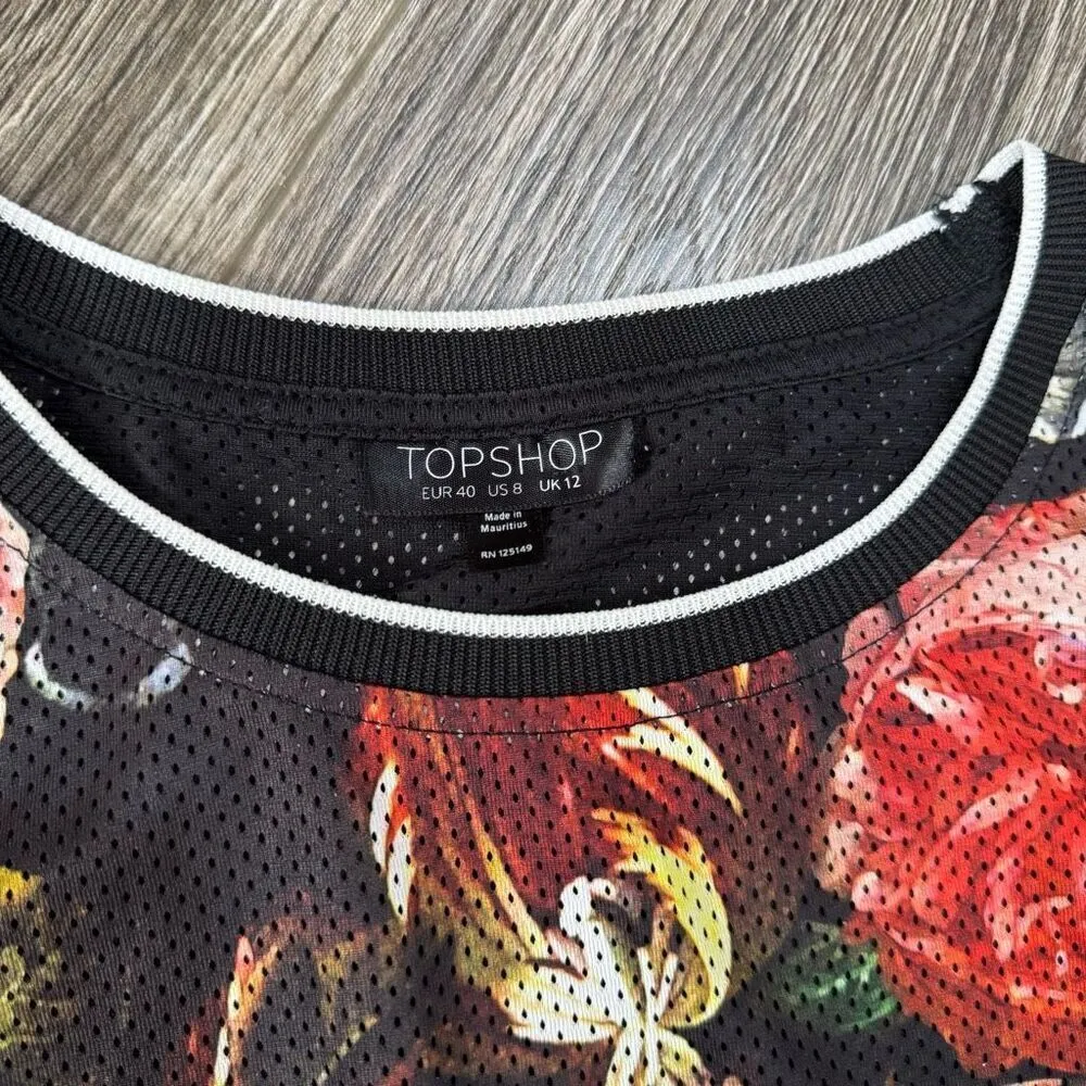 Top Shop Football style jersey Floral - Image 4