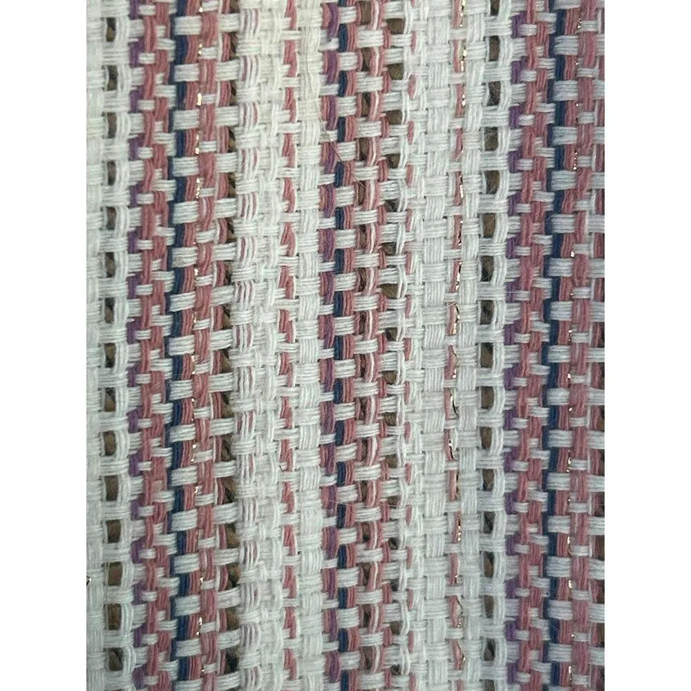 Ann Taylor Loft Riviera Shorts Size 14 Pink Cream Striped Casual - Image 3