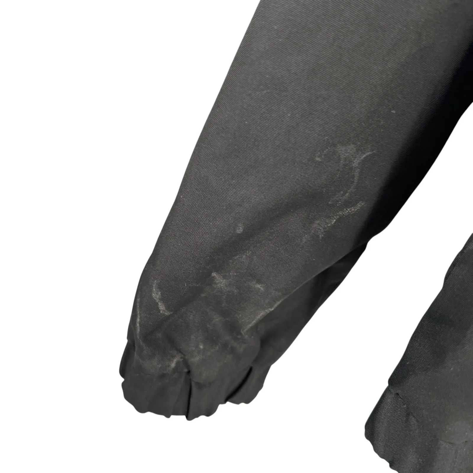 Volcom Enemy Lines Jacket Black Hooded Zip Up Windbreaker Womens Small - Image 6