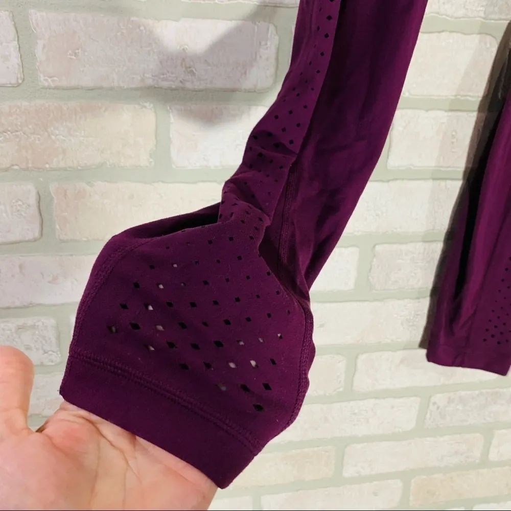 Athleta Laser Cut Salutation Tight in Light Plum Size XS - Image 7