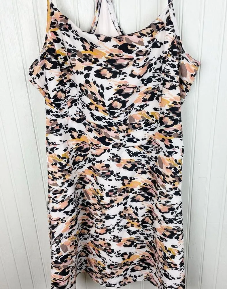 Calia Athletic Performance Dress with Shorts Leopard Animal Print Size Small - Image 3