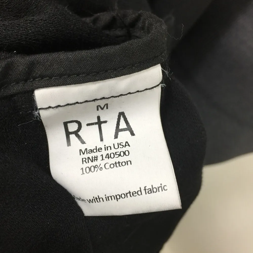 RTA Jack Denim Jacket Black Size M Size M - Image 7