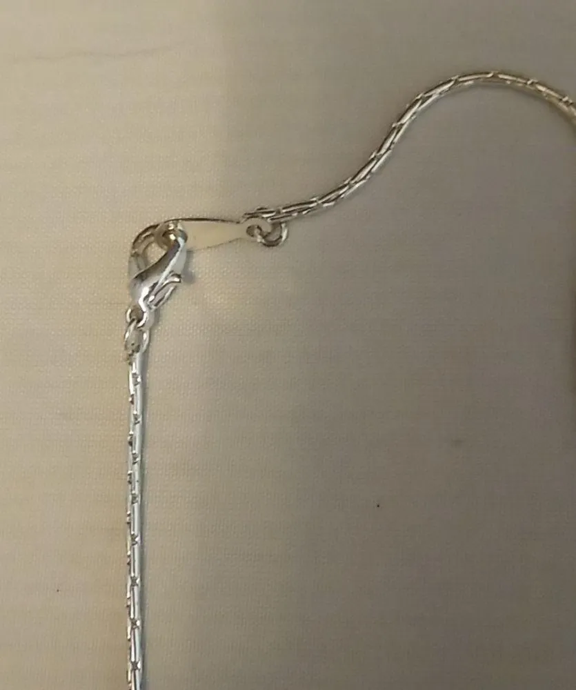 Necklace with Charm Silver - Image 3