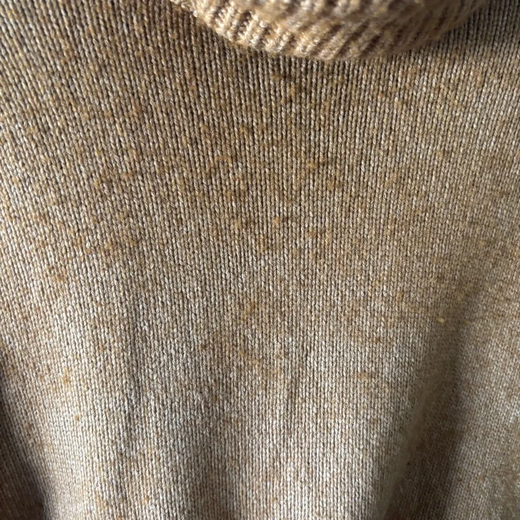Madewell Sadler Turtleneck Sweater in Heather Camel - Image 8