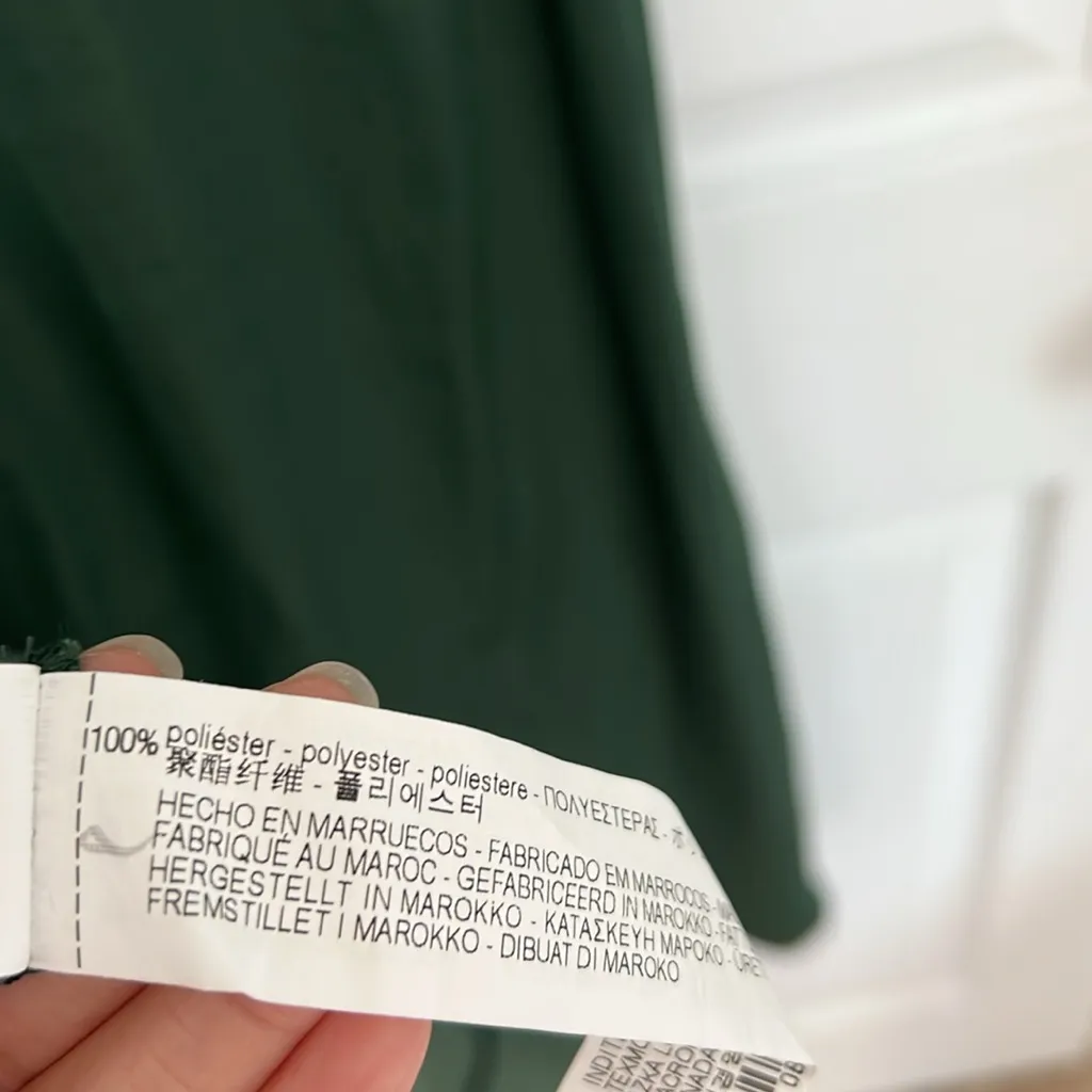 NWT ZARA Elegant Satin Long Sleeve Mock Neck Midi Dress Size Small $80 - Image 10