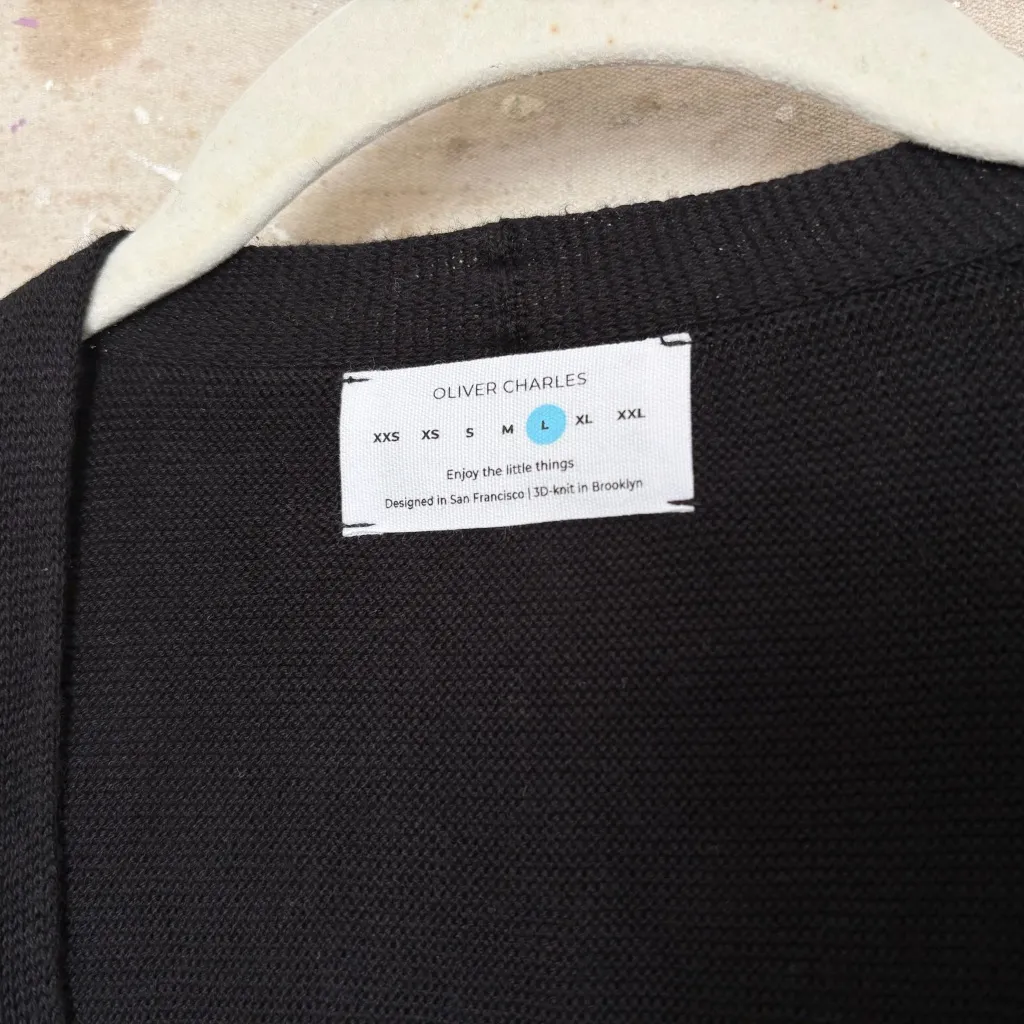 Oliver Charles Summer Cardigan Black Size L - Image 4