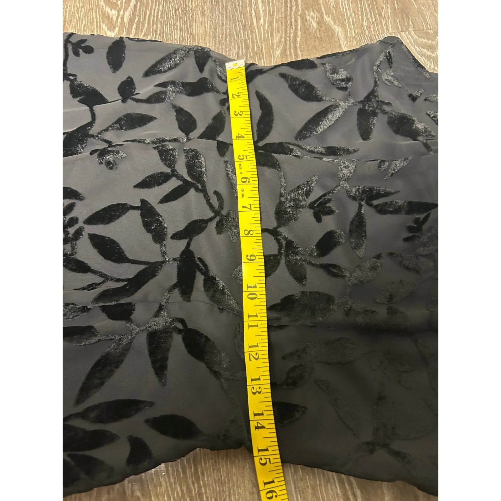 La Belle Silk Burnout Velvet Mini Dress - Image 3