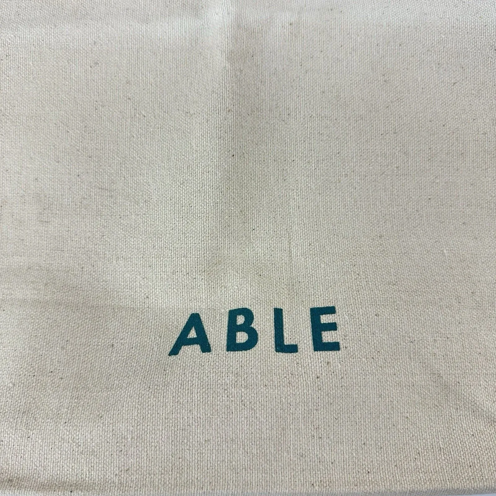 ABLE Nashville Canvas Tote Bag Shopping Natural Cream Colorful Logo TN - Image 2