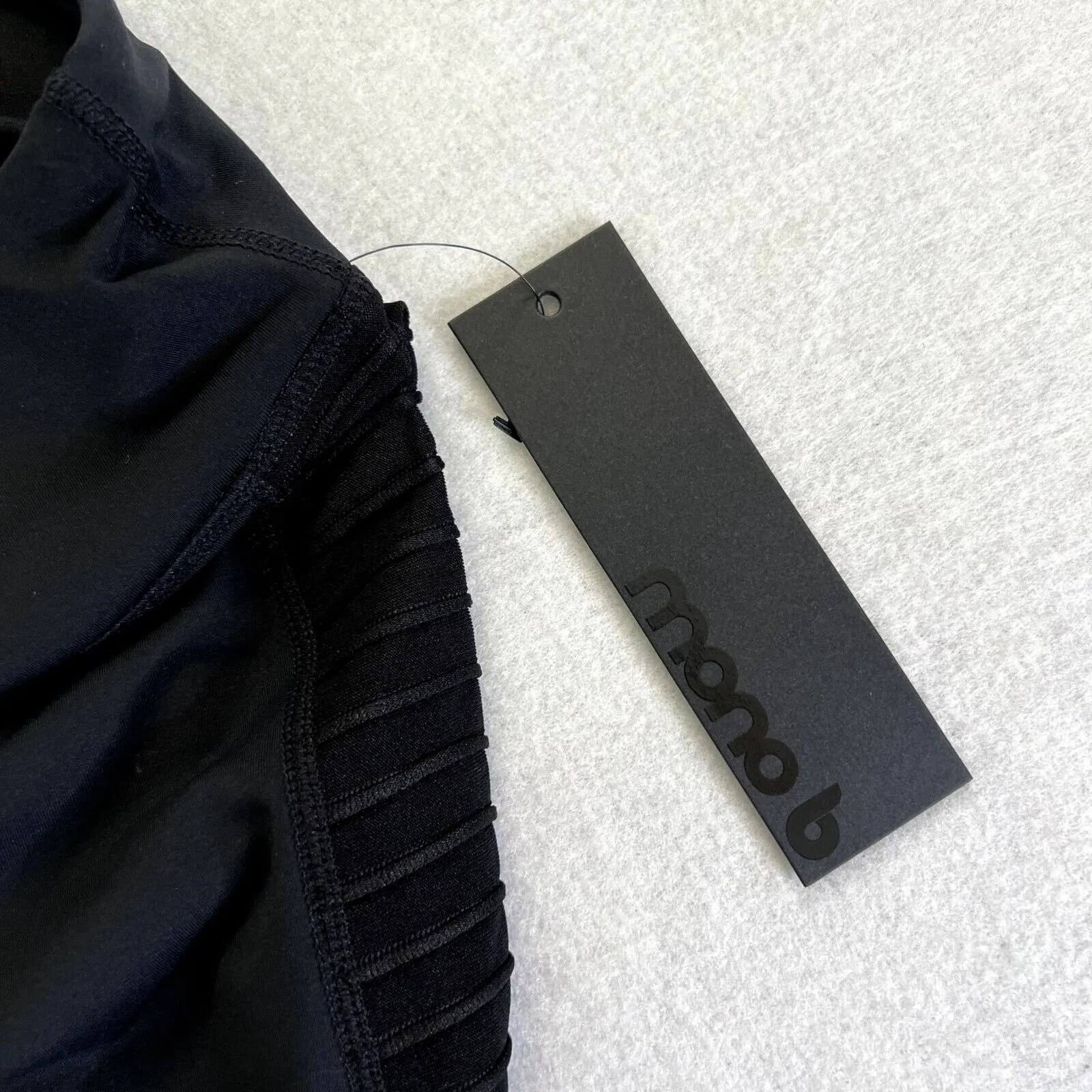 Mono B Moto Yoga Mesh Leggings Black - Image 7