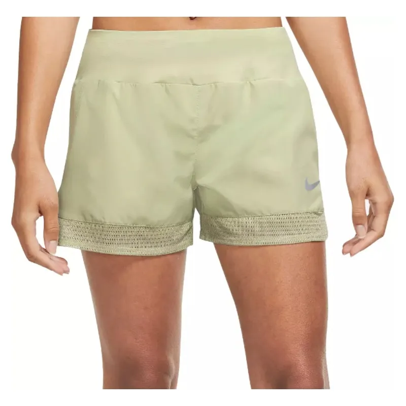 Nike Olive Aura Green Dri-Fit Crew Running Shorts Training Womens Size Small - Image 3