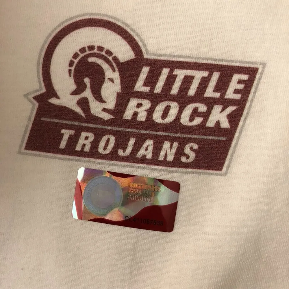 NCAA Little Rock Trojans Womens Tank Top Cotton White L - Image 3