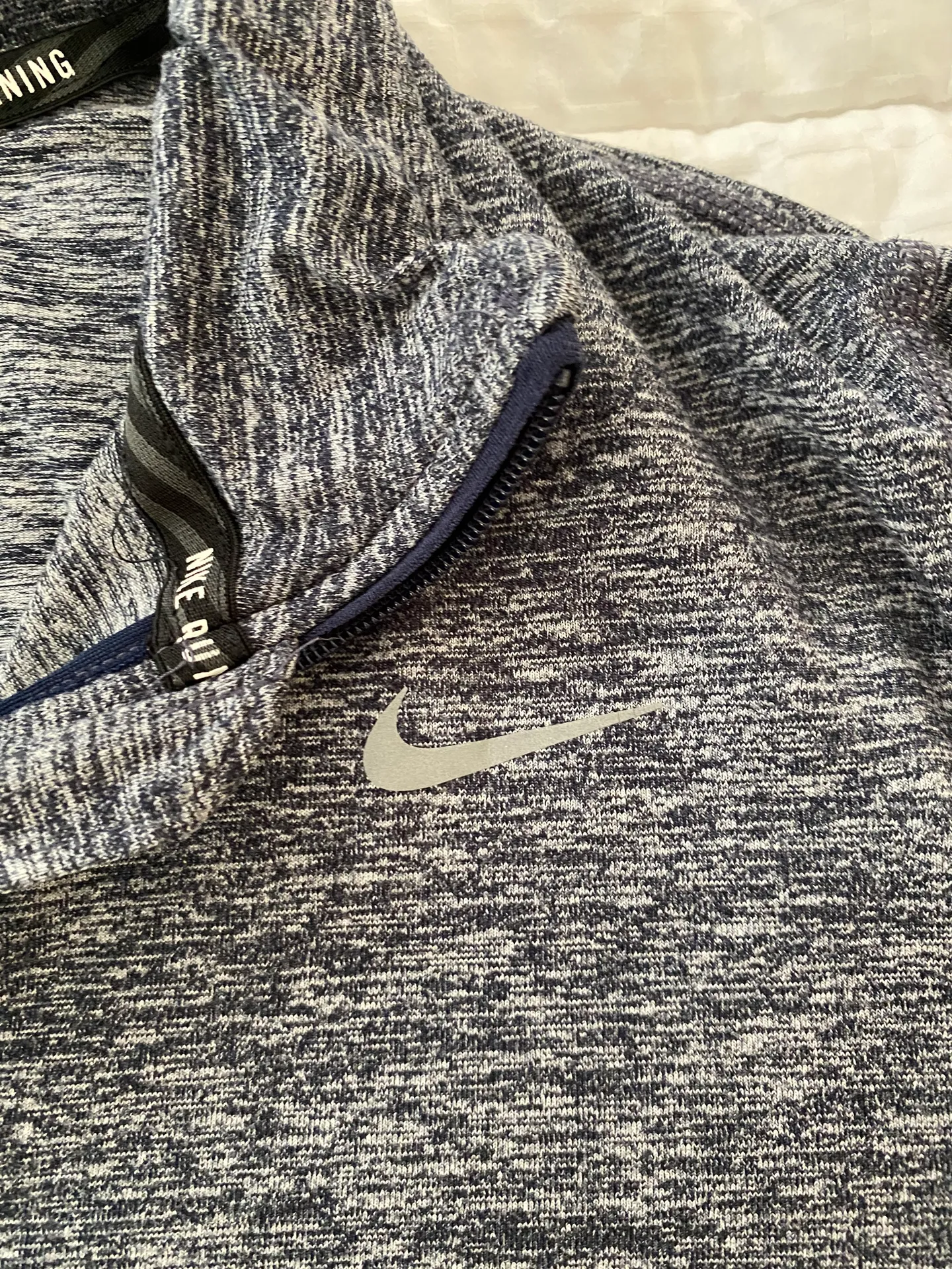 Nike Blue  Running Quarter Zip - Image 2