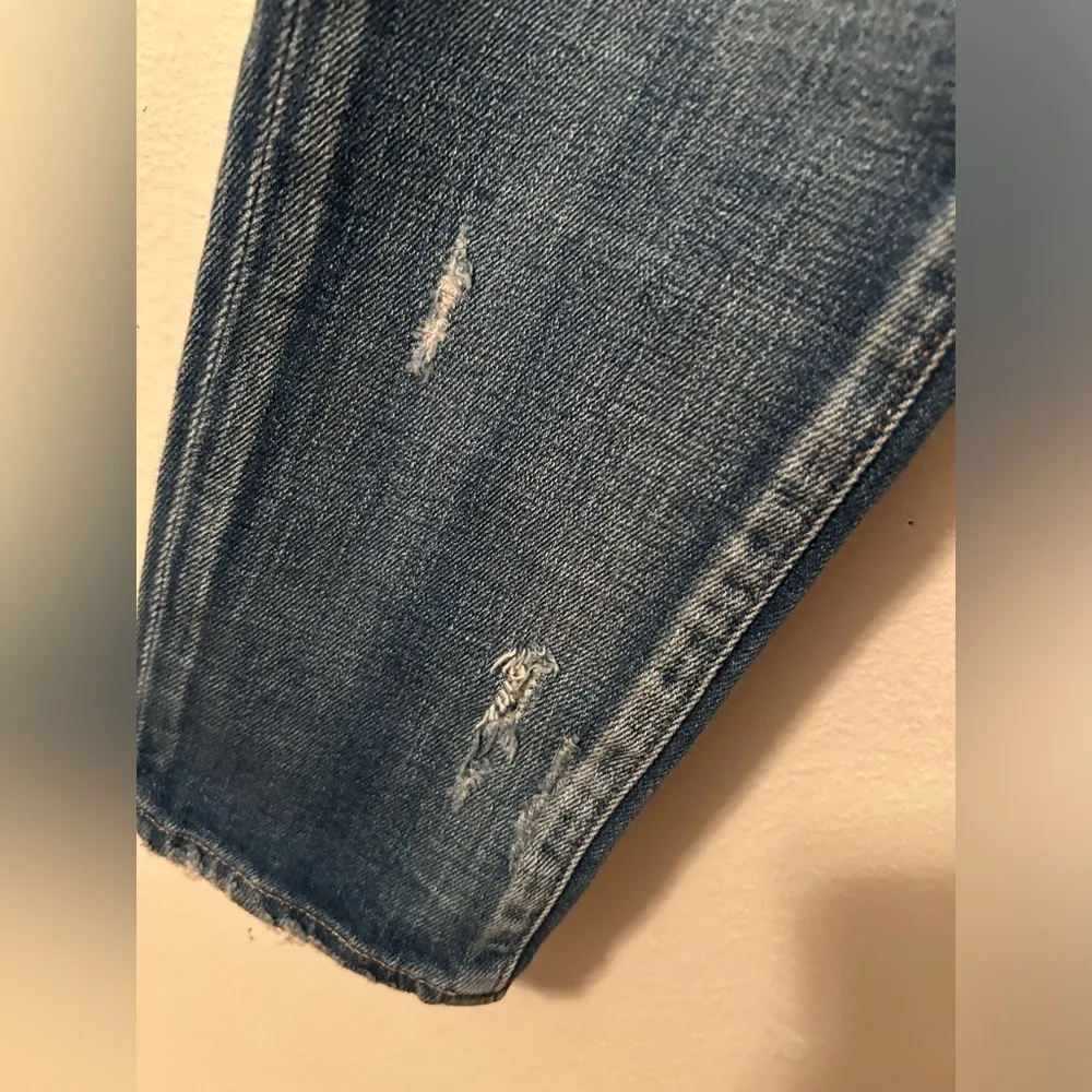 Moussy Vintage Li Howa Jeans 27 Distressed Stretch Light Wash Japan Blue - Image 6