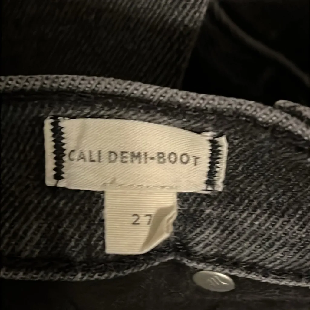 Madewell Black High Rise Cali Demi-Boot Jeans - size 27 - Image 6