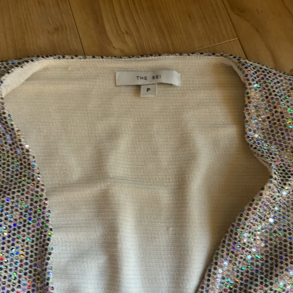 THE SEI Sequined Gown Silver Size 0P - Image 3