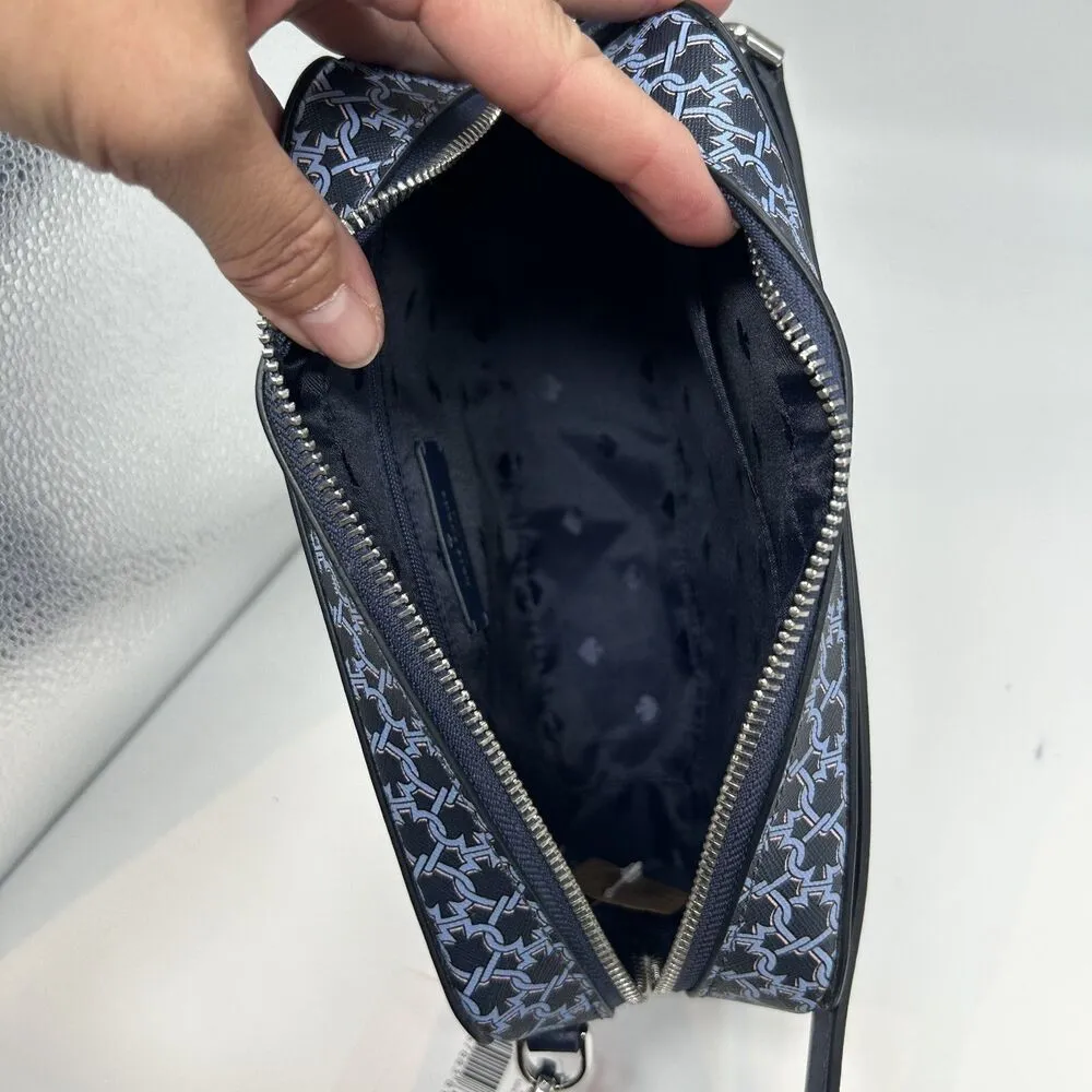 New KATE SPADE Link Crossbody Camera Bag Navy Blue Multi (460) Purse Handbag - Image 9