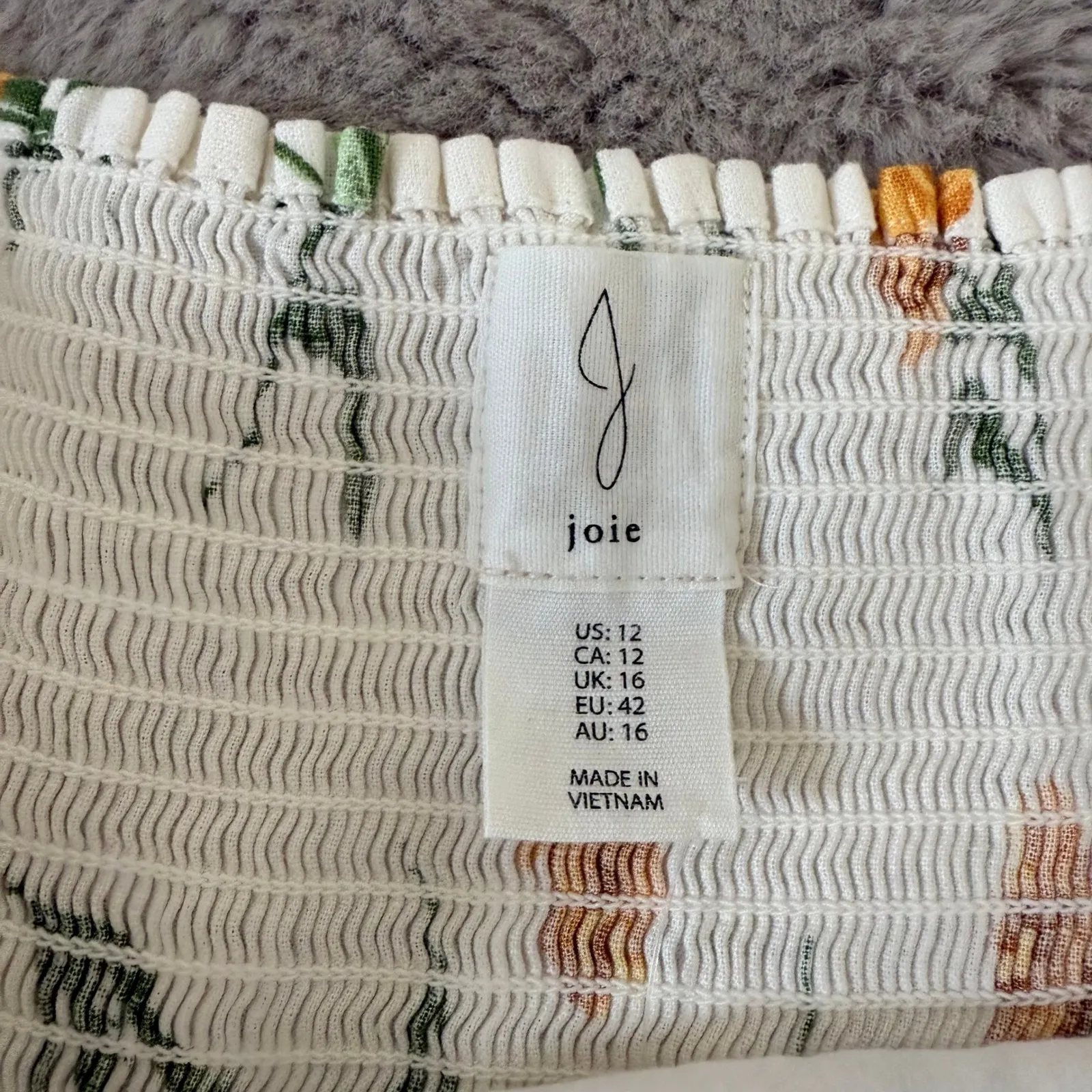 NWT Joie Linen Blend Floral Dress and Cardigan Set Size 12 Yellow Tulips Cottage - Image 3