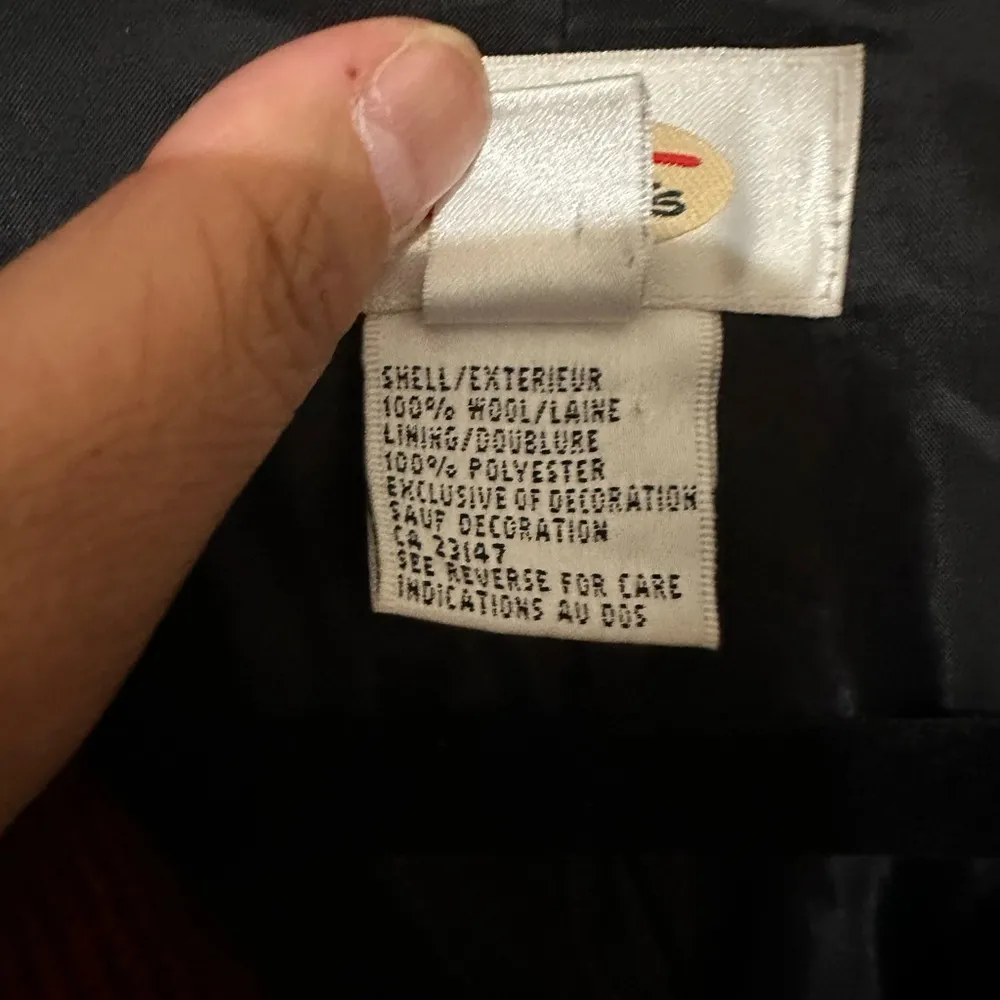 Talbots Red Black Buffalo Plaid Wool Zip Up Jacket 6 - Image 4