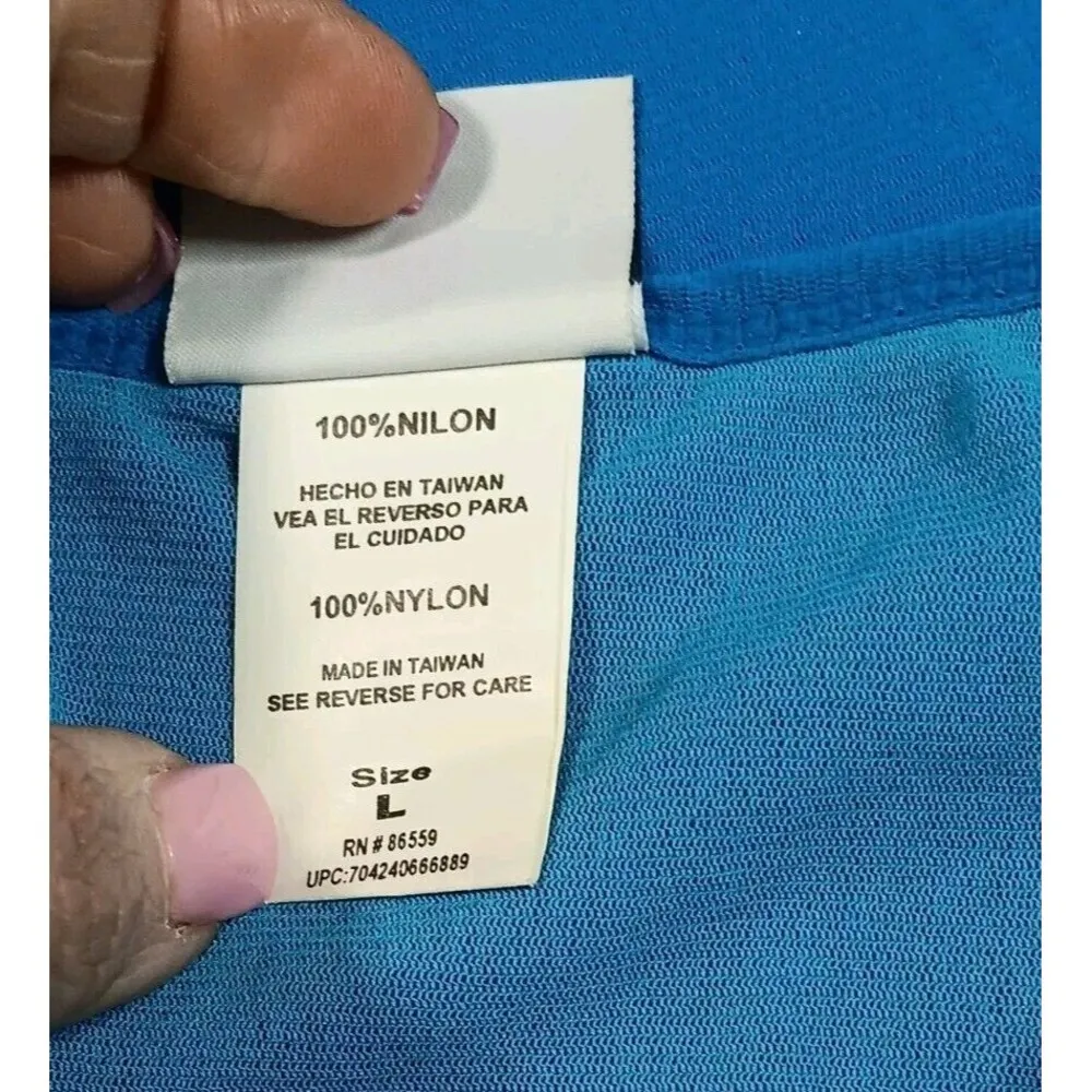 Vintage Y2K 90s Baby Streetwear Strappy Layered Slip Dress Large Blue - Image 4