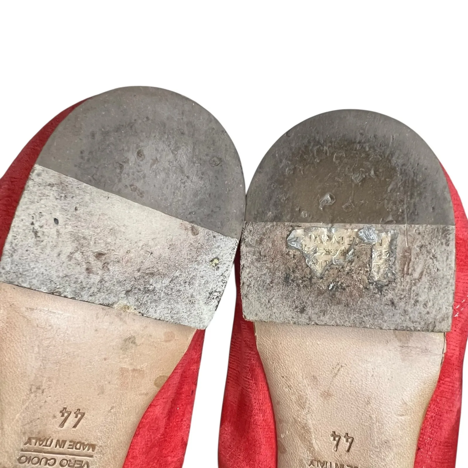 AGL Monika Ballet Flats Womens 14 Orange Patent Leather Cap Toe Feminine Italy Size 13 - Image 12