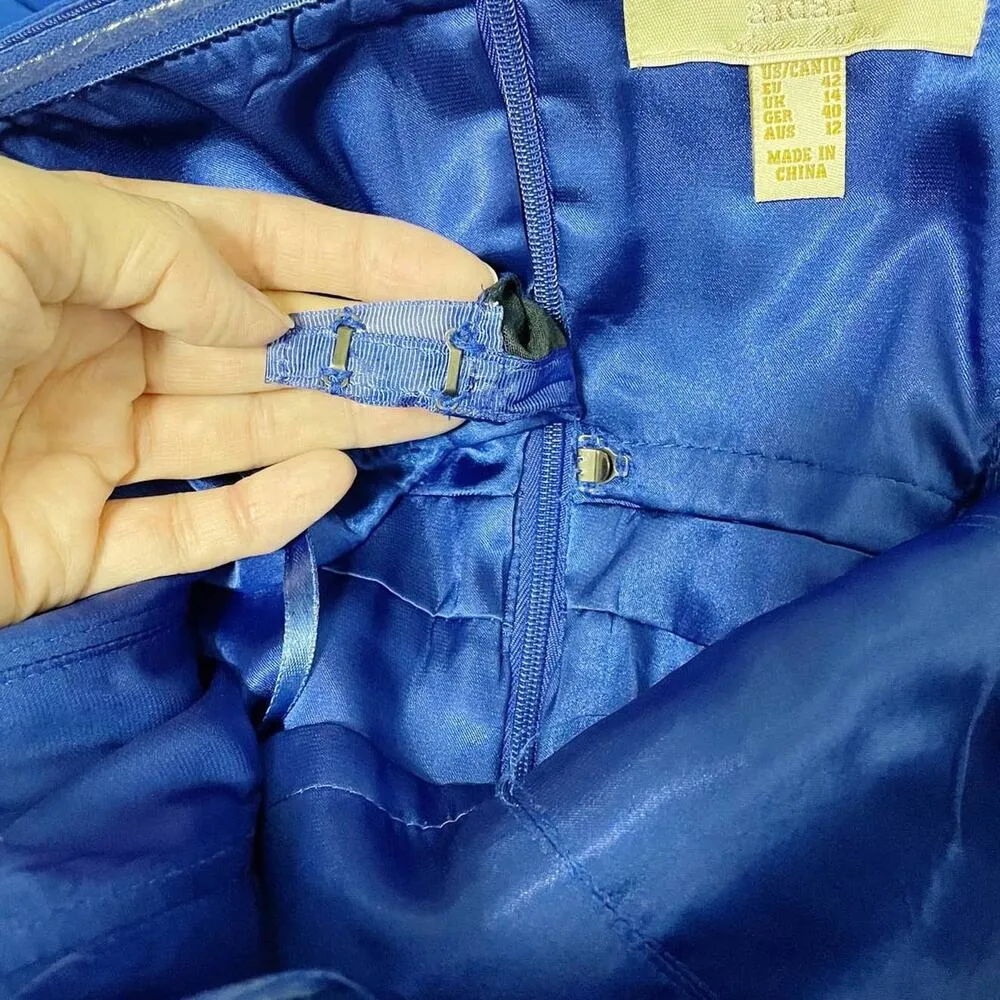 Aidan Maddox Blue Evening Gown - Image 11