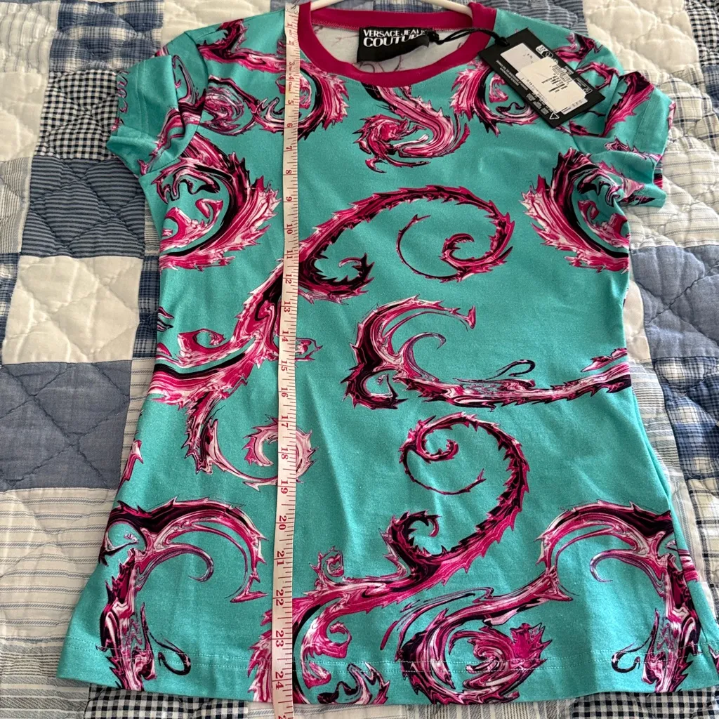 Versace Jeans Couture Baroque Print T Shirt S NWT - Image 8