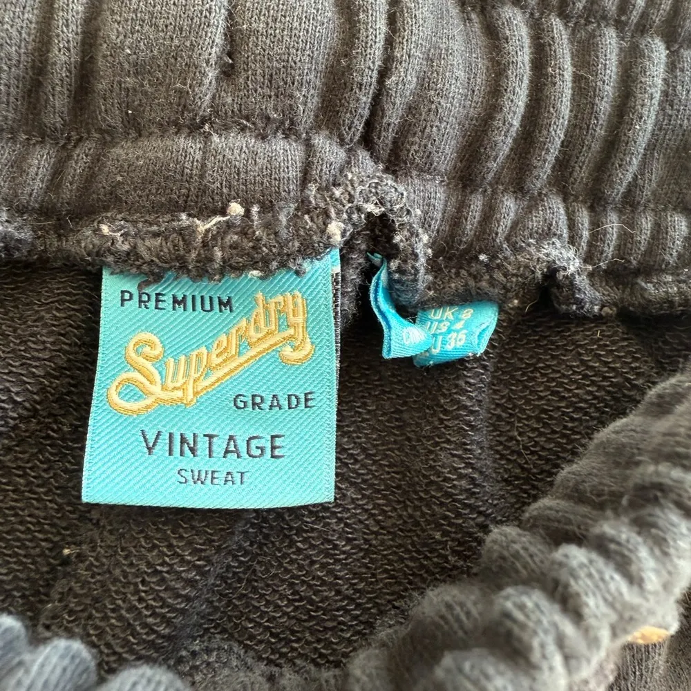 Superdry Vintage Jersey Racer shorts Dark Blue Womens Booty Size 4 Premium - Image 3