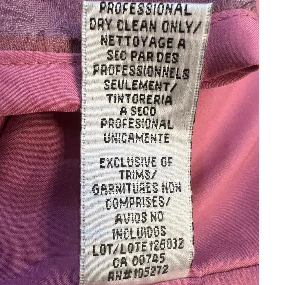 Kay Unger Caitlyn One Shoulder Rose Midi Jacquard Dress, Size 2 NEW - Image 12