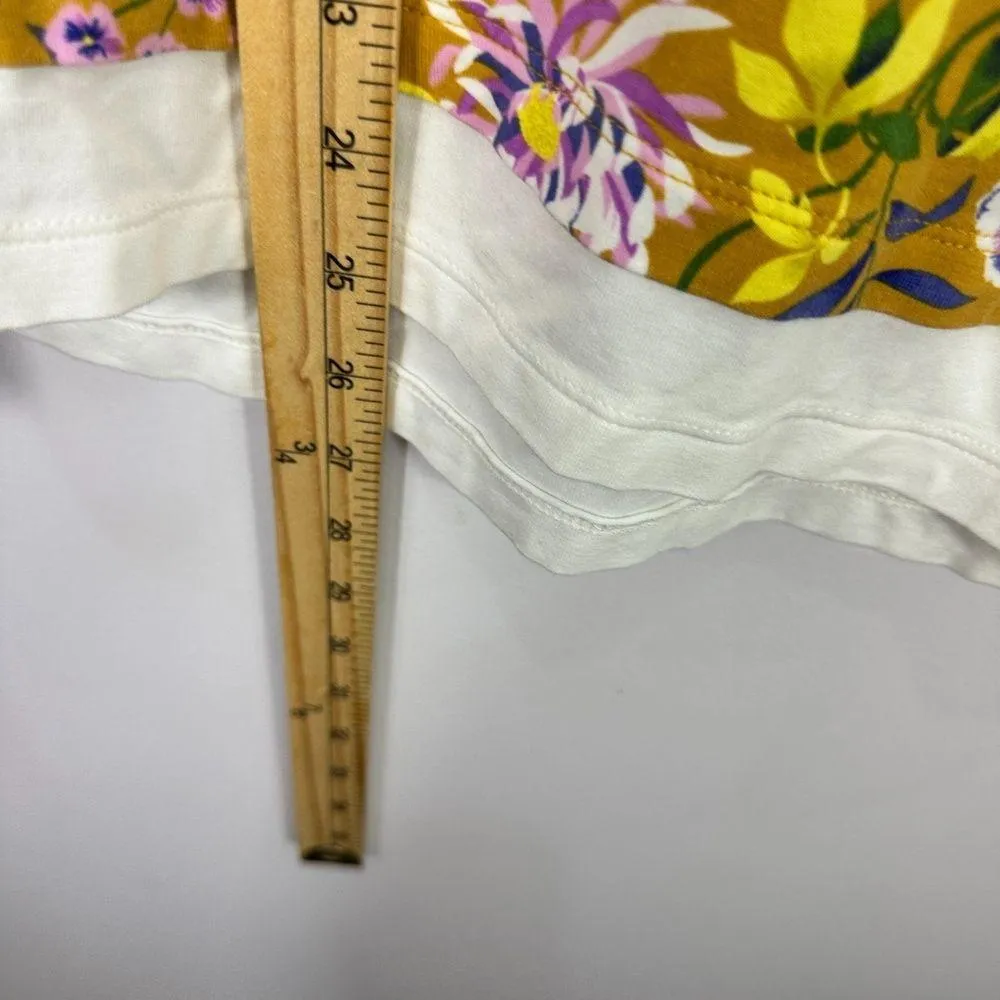 Isaac Mizrahi Live Top Women Small Floral Print Cottagecore Preppy Garden Party - Image 4