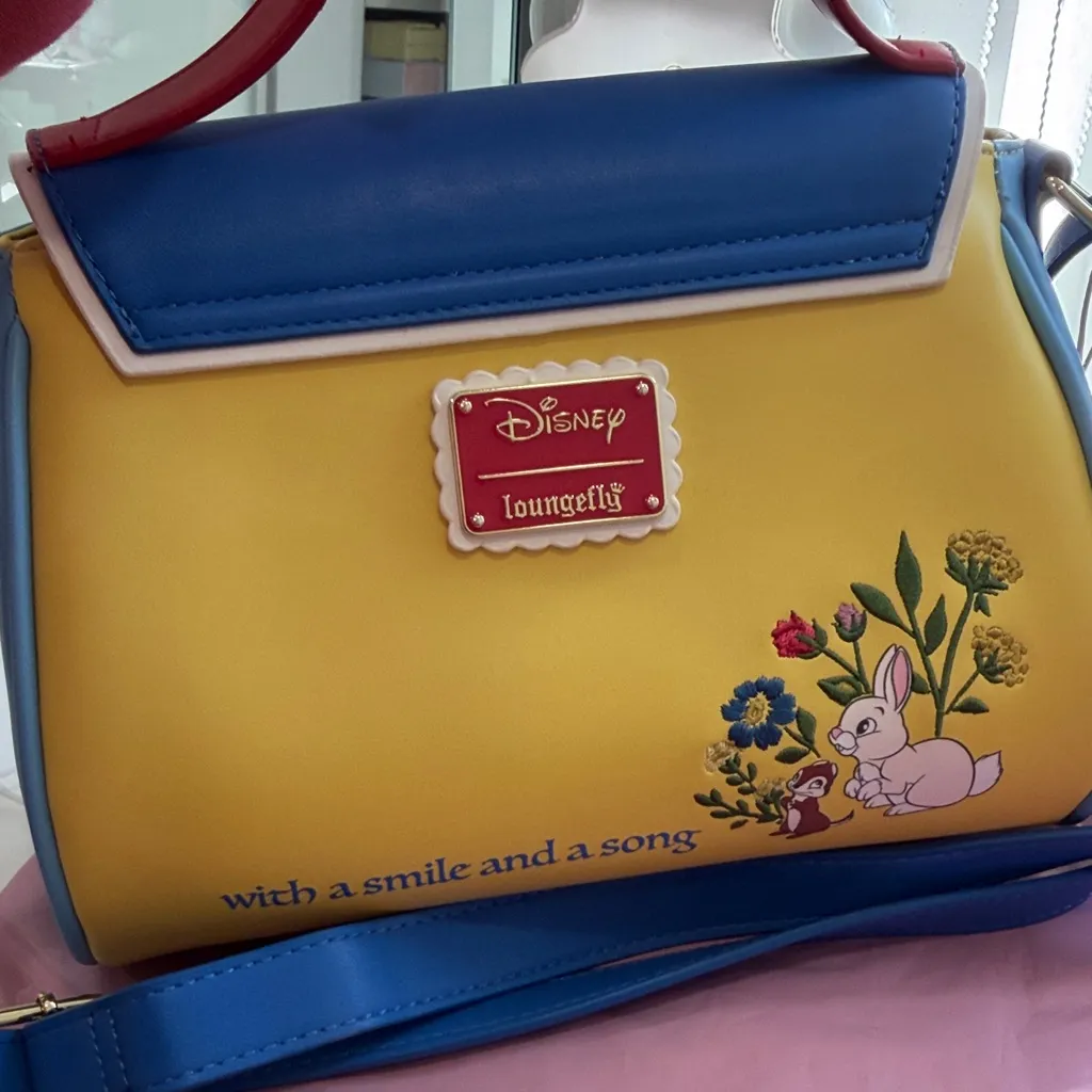 Loungefly Blue and Yellow Crossbody Bag with Bird Design crossbody and wallet - Image 6