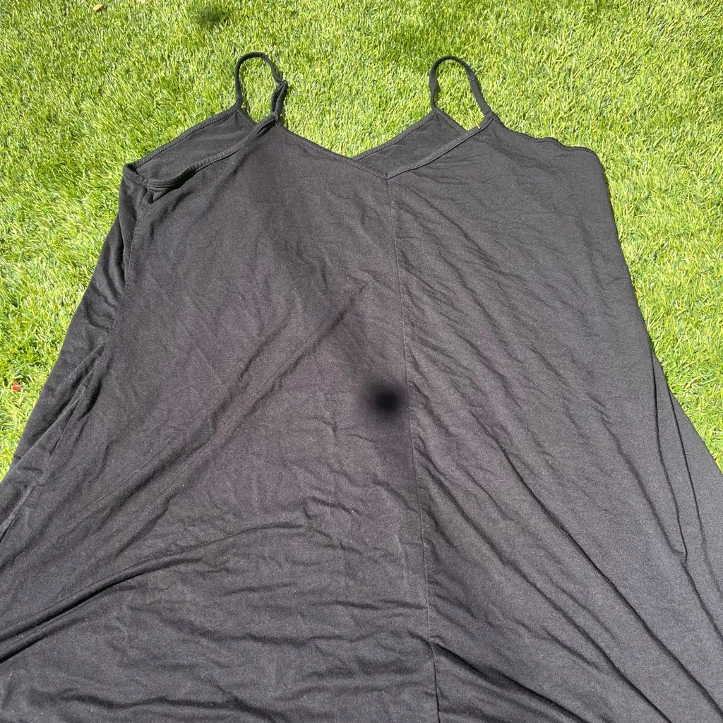 Chic Black Dress with Spaghetti Straps Size XL - Image 3