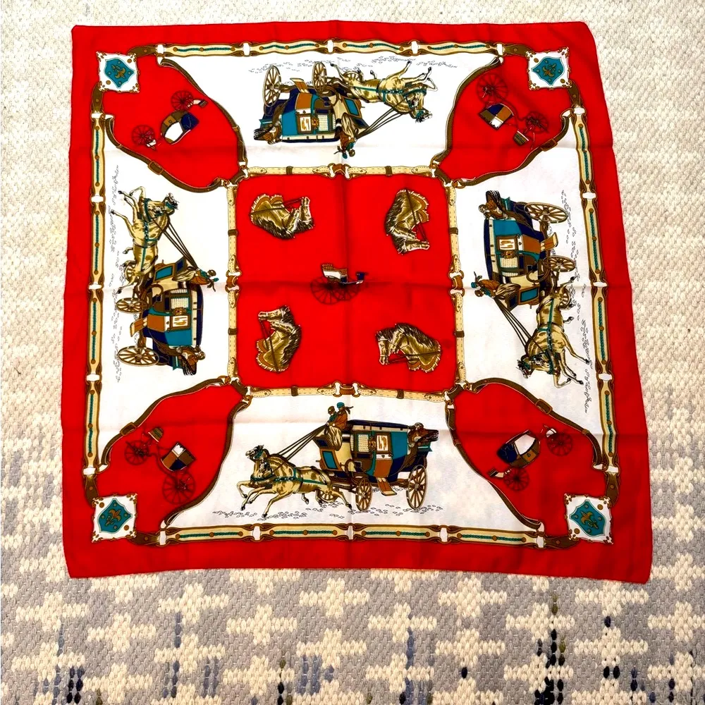 Scarf Set Patterned Scarves bundle Red - Image 2