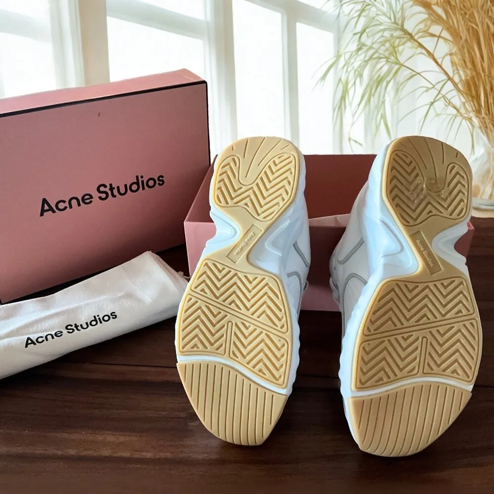 Women’s White Acne Studios Manhattan Sneakers New with Box EU 40 / US 10 - Image 7