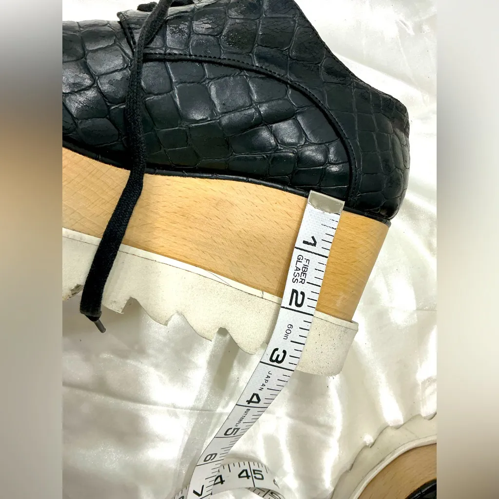 Stella McCartney leather lace up shoes 🖤🤍🖤🤍 - Image 7