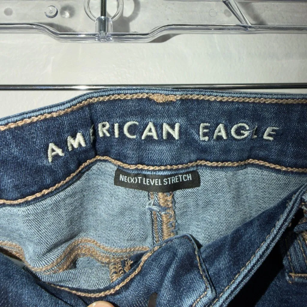 American Eagle Next Level Stretch Super High Rise Jegging 12 Short - Image 3