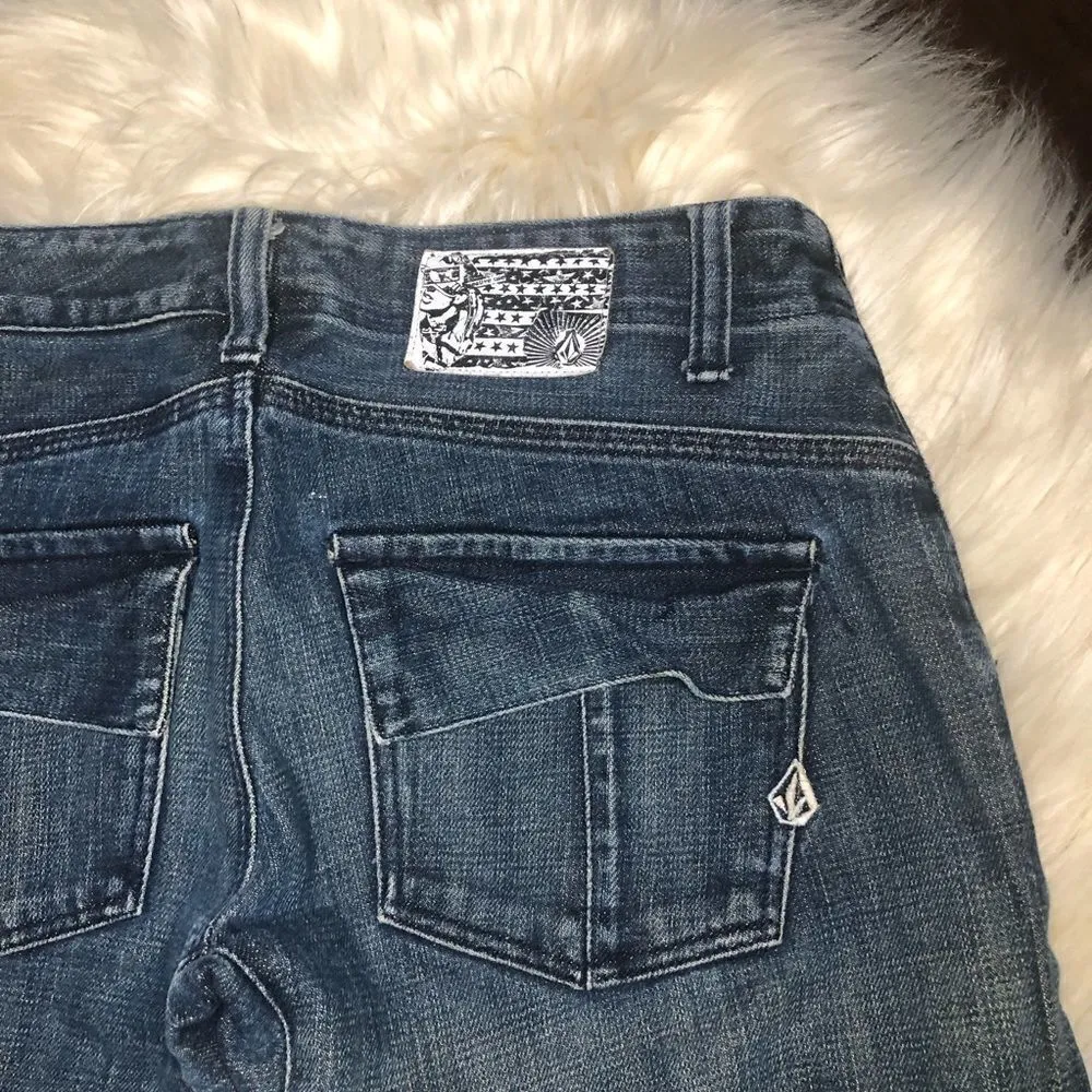 Volcom low rise flare denim size 1 - Image 6