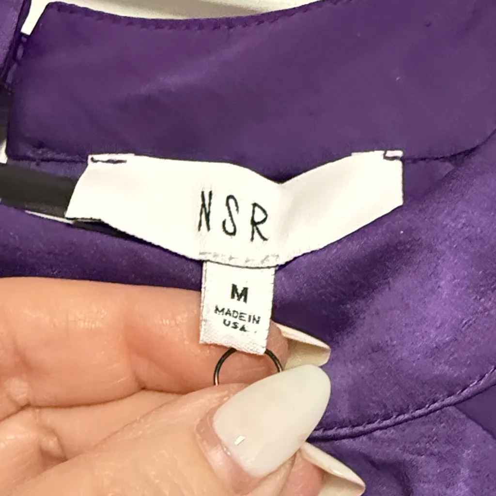 NSR Purple Casual Dress Size M - Image 9
