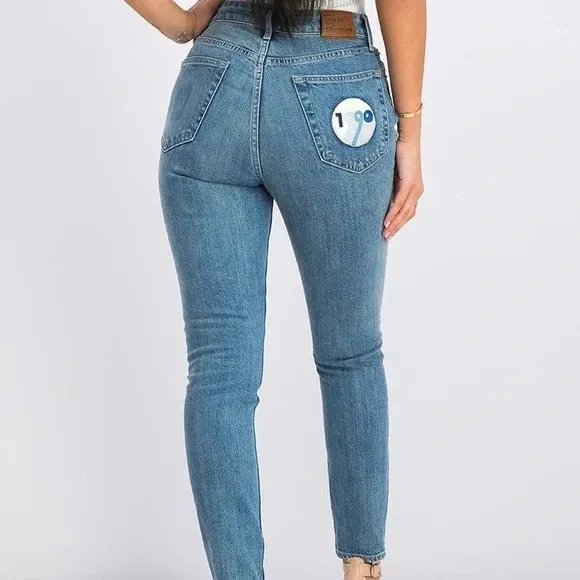 Lucky Brand 1990 Patch Bridgette Skinny Jeans 00 24 Blue - Image 2