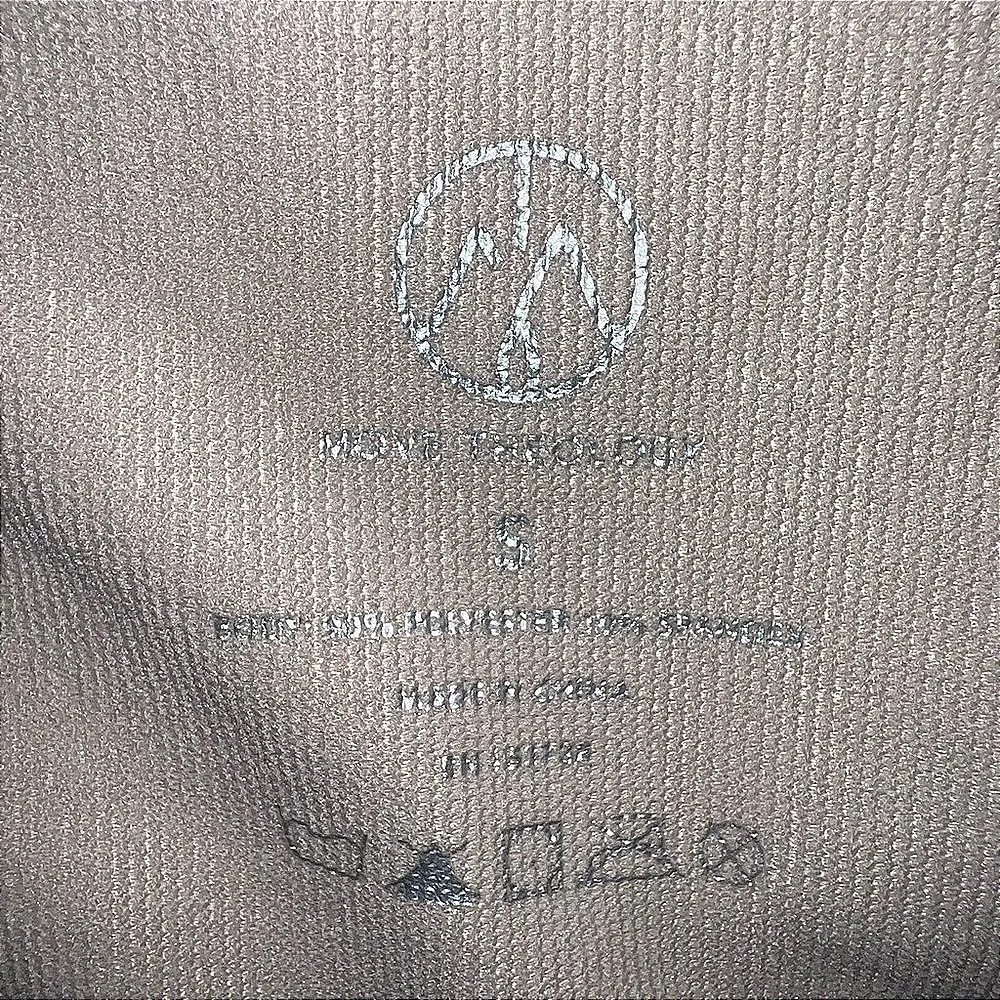 Move Theology Ribbed Contour Racerback Cropped Tank Top Beige‎ Gray Small - Image 7