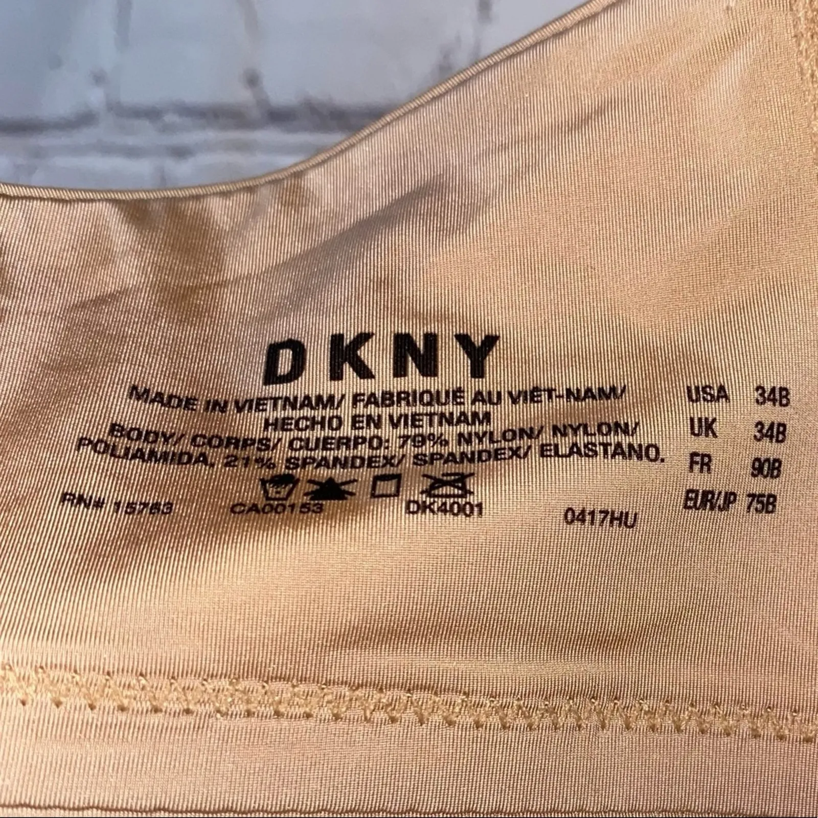 DKNY Underwire Tan Bra - Image 3