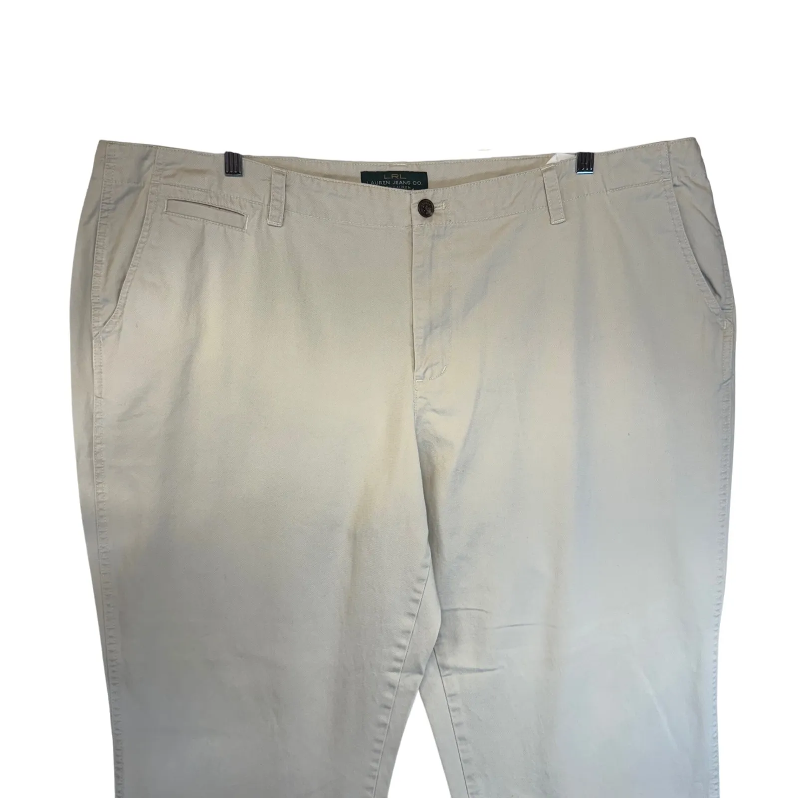 Lauren Ralph Lauren Newbury Chino Pants Khaki Beige Work Classic Comfortable 22W Tan - Image 4