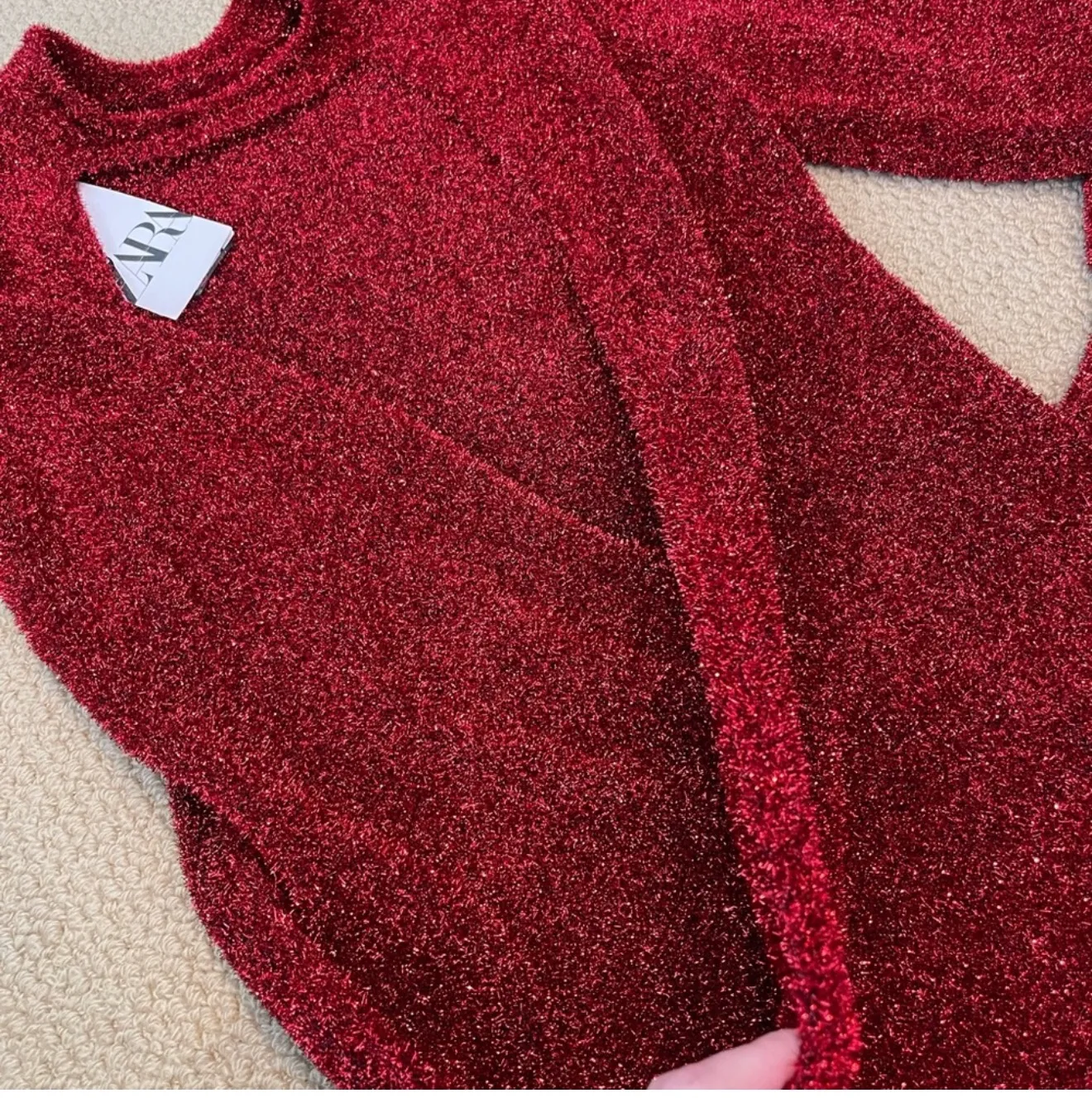 ZARA Open Back Sweater Size S - Image 8