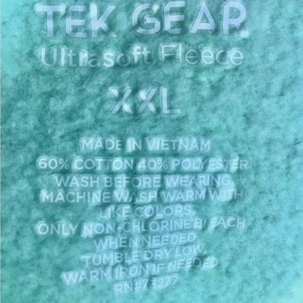 TEK GEAR Mint Green Ultrasoft Fleece Sweatshirt, Size XXL - Image 6