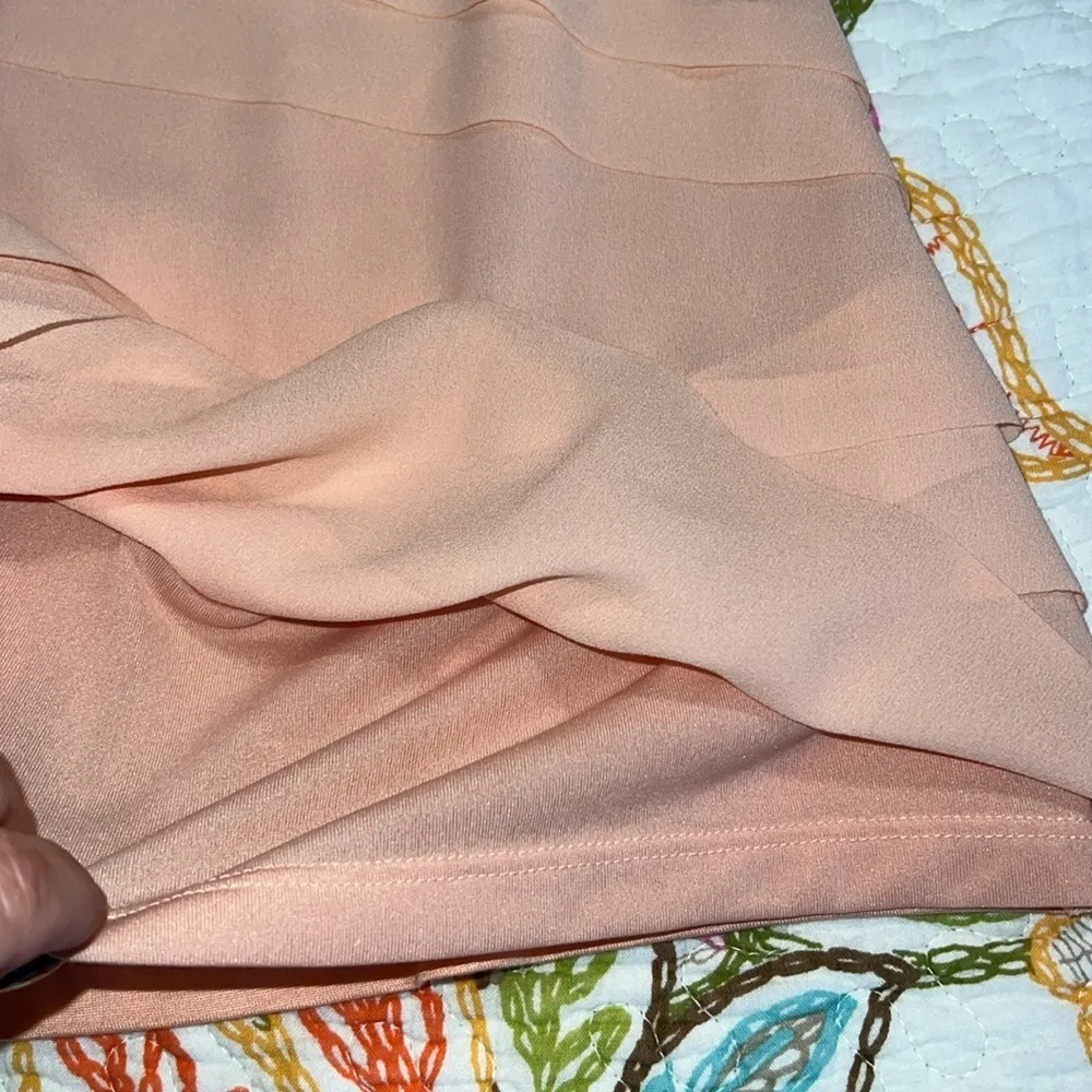 Ann Taylor Petite size LP layered peach tank top sleeveless lined casual or work - Image 10