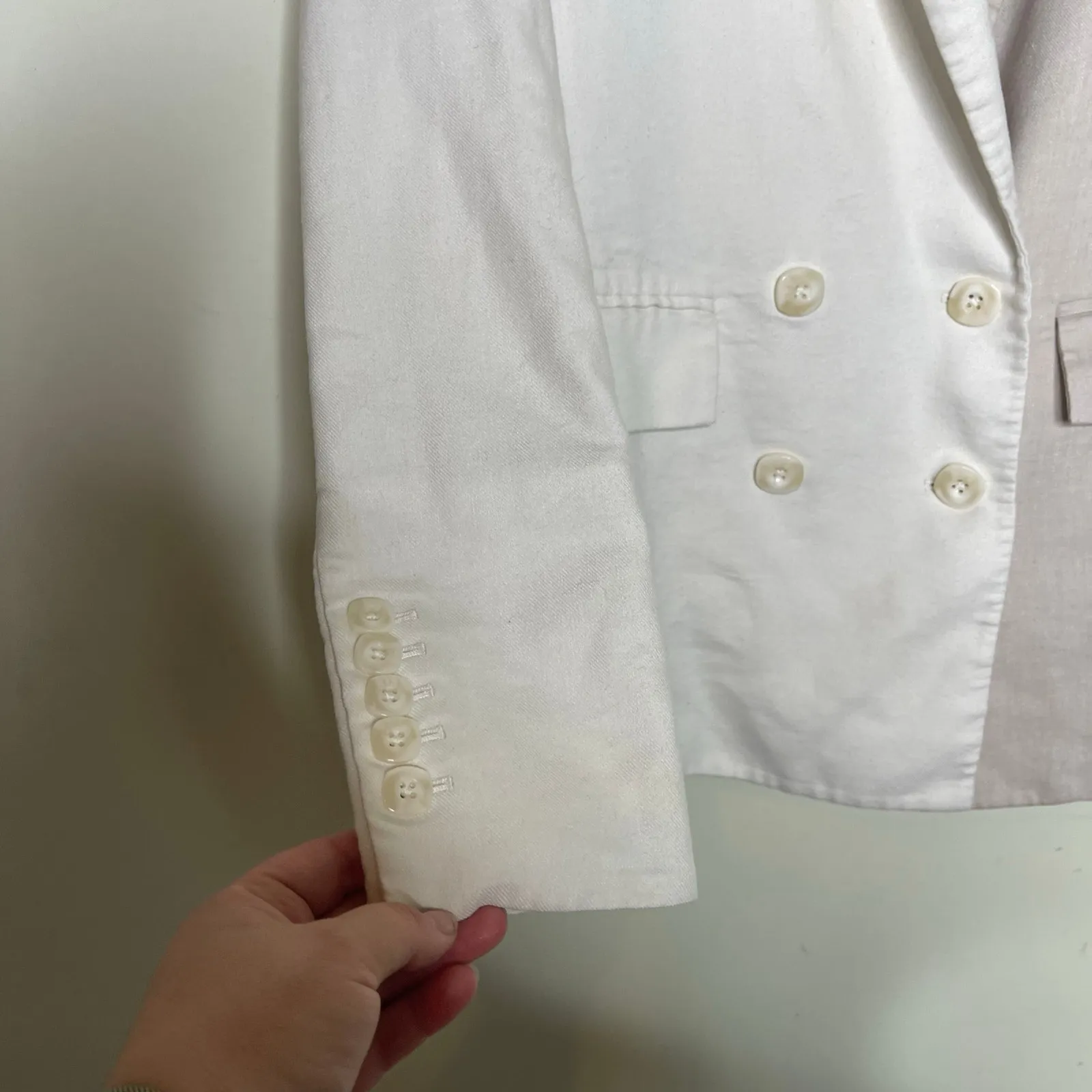 Veronica Beard Two Tone Braeton Linen Dickey Blazer Size 4 - Image 5