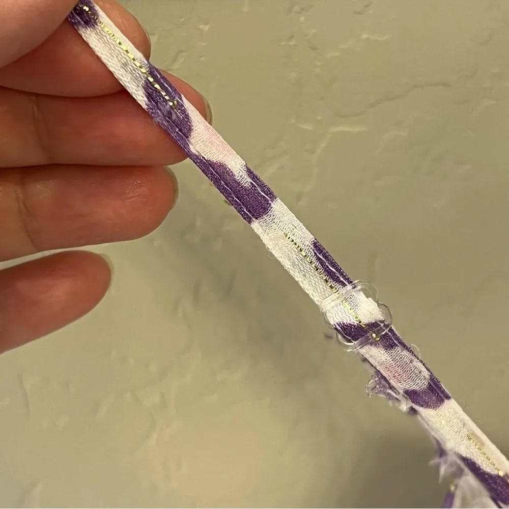 Rococo Sand Avana Midi ruffled corset dress, high low hem, leopard print, sz M White Size M - Image 16